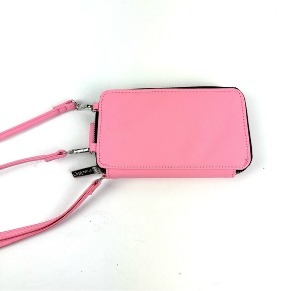 Marc Tetro Crossbody Wallet Pink Yorkshire Terrier Handbag Wristlet New - Picture 3 of 8